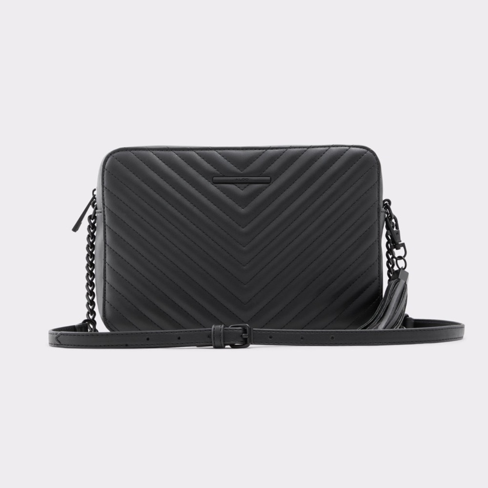 ALDO Andressera Black Quilted Crossbody Bag